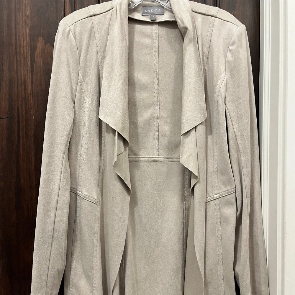 Faux Suede Chic Jacket - Size 6